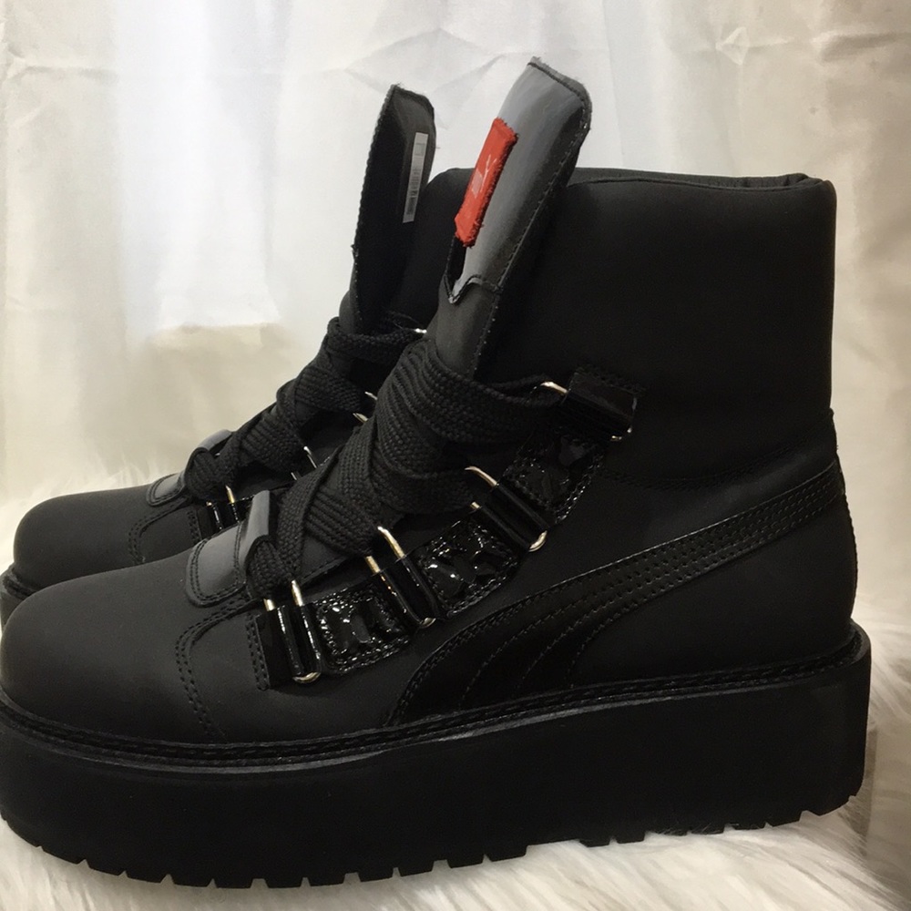 Fenty Puma by Rihanna Leather Sneaker Boot - Picture 4 of 8